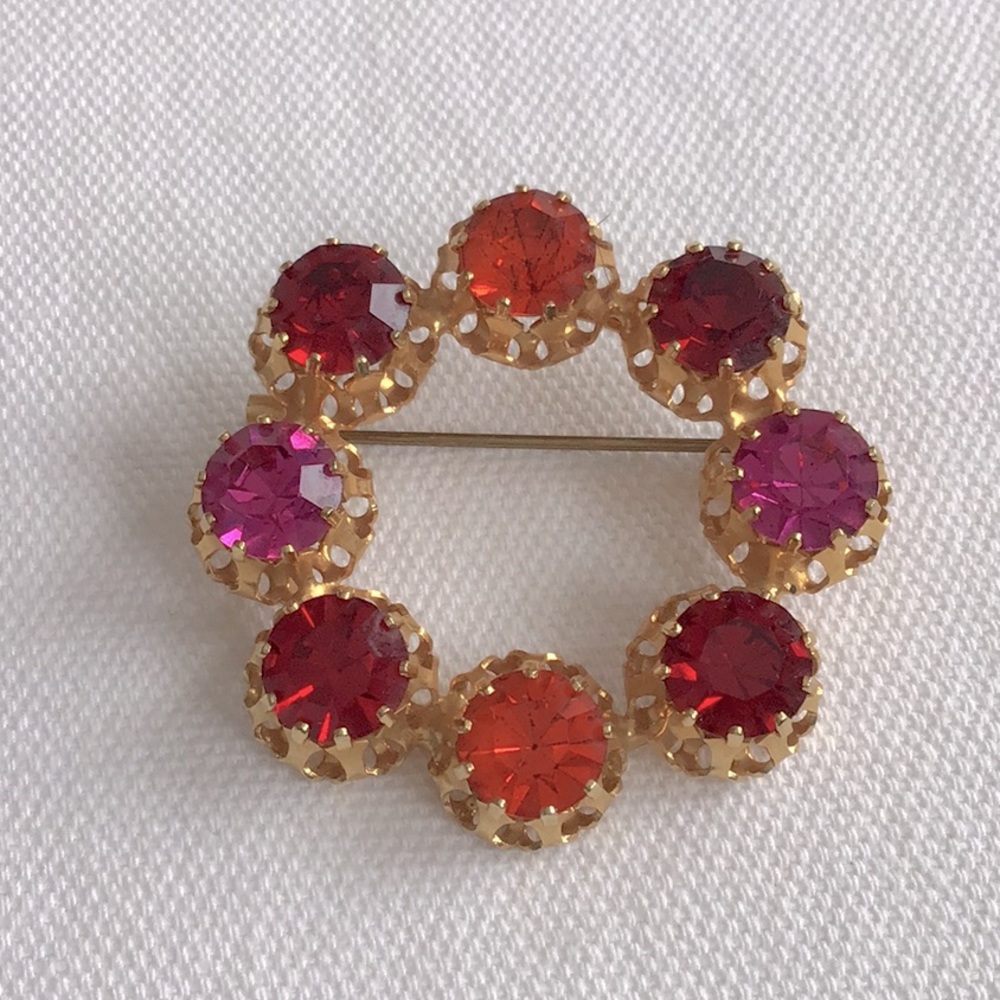 Vintage Austrian Rhinestone Brooch